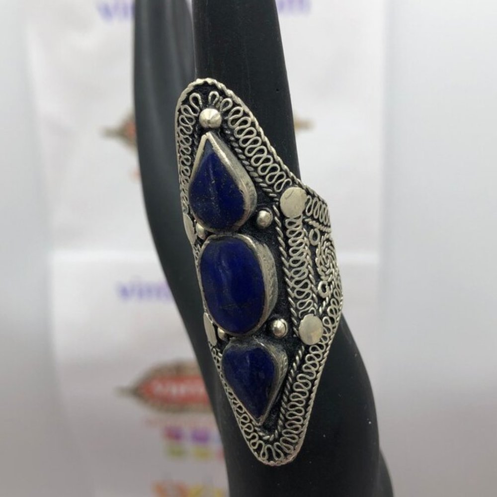 Three Stones Ring, Afghan Massive Ring, Tribal Ring, Boho Jewelry, Antique Rings